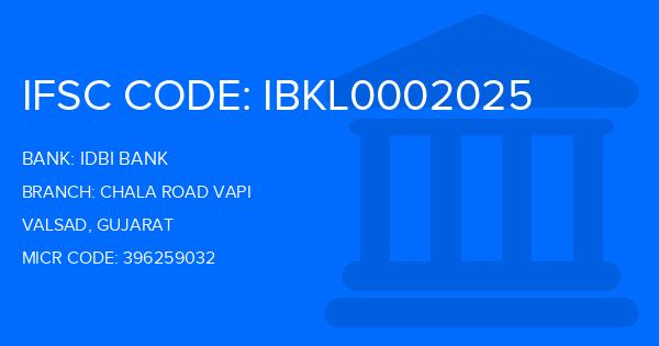 Idbi Bank Chala Road Vapi Branch IFSC Code