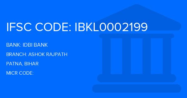 Idbi Bank Ashok Rajpath Branch IFSC Code