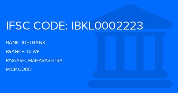 Idbi Bank Ulwe Branch IFSC Code