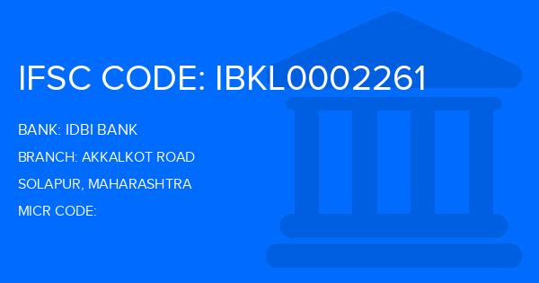 Idbi Bank Akkalkot Road Branch IFSC Code