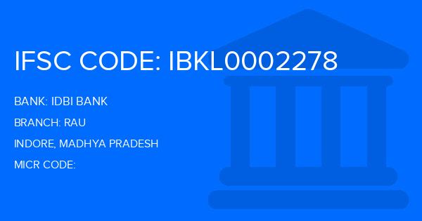 Idbi Bank Rau Branch IFSC Code