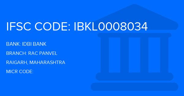 Idbi Bank Rac Panvel Branch IFSC Code