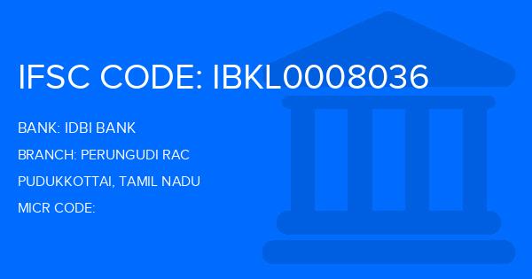 Idbi Bank Perungudi Rac Branch IFSC Code