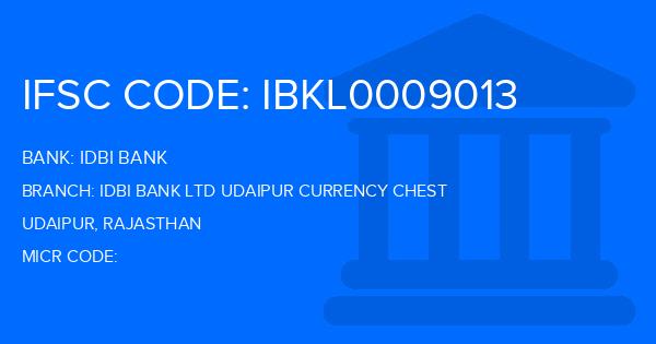 Idbi Bank Idbi Bank Ltd Udaipur Currency Chest Branch IFSC Code