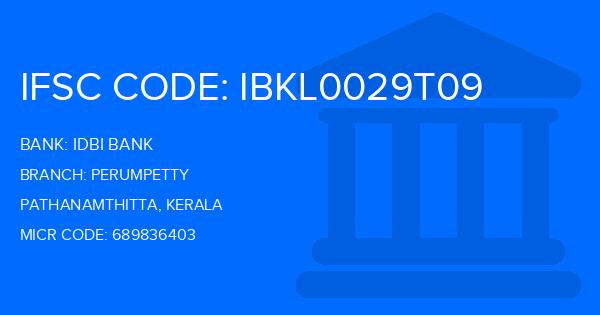 Idbi Bank Perumpetty Branch IFSC Code