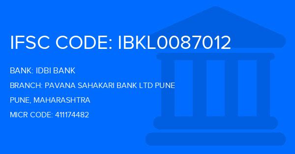 Idbi Bank Pavana Sahakari Bank Ltd Pune Branch IFSC Code