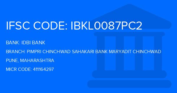 Idbi Bank Pimpri Chinchwad Sahakari Bank Maryadit Chinchwad Branch IFSC Code