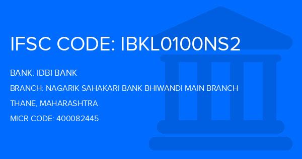 Idbi Bank Nagarik Sahakari Bank Bhiwandi Main Branch