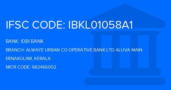 Idbi Bank Alwaye Urban Co Operative Bank Ltd Aluva Main Branch IFSC Code