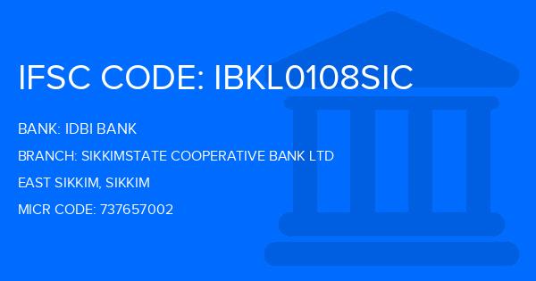 Idbi Bank Sikkimstate Cooperative Bank Ltd Branch IFSC Code