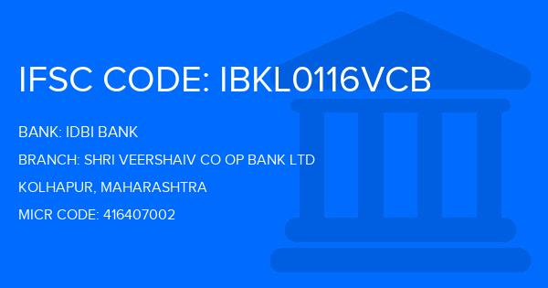 Idbi Bank Shri Veershaiv Co Op Bank Ltd Branch IFSC Code