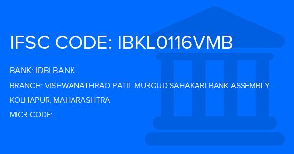 Idbi Bank Vishwanathrao Patil Murgud Sahakari Bank Assembly Road Branch IFSC Code