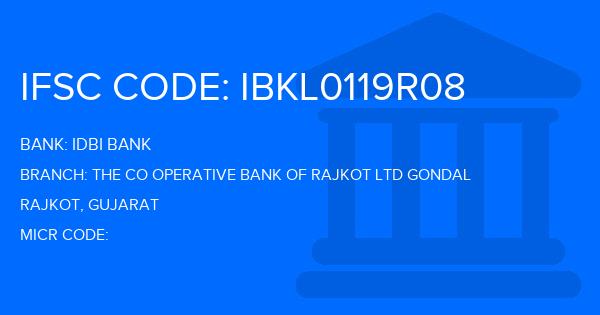 Idbi Bank The Co Operative Bank Of Rajkot Ltd Gondal Branch IFSC Code