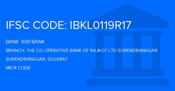 Idbi Bank The Co Operative Bank Of Rajkot Ltd Surendranagar Branch IFSC Code