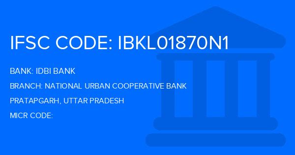 Idbi Bank National Urban Cooperative Bank Branch IFSC Code