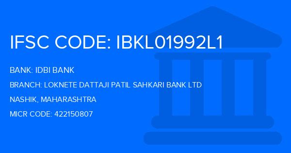 Idbi Bank Loknete Dattaji Patil Sahkari Bank Ltd Branch IFSC Code