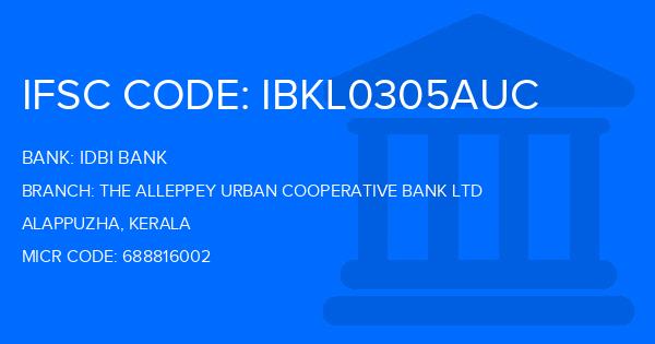 Idbi Bank The Alleppey Urban Cooperative Bank Ltd Branch IFSC Code