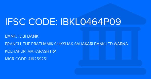 Idbi Bank The Prathamik Shikshak Sahakari Bank Ltd Warna Branch IFSC Code