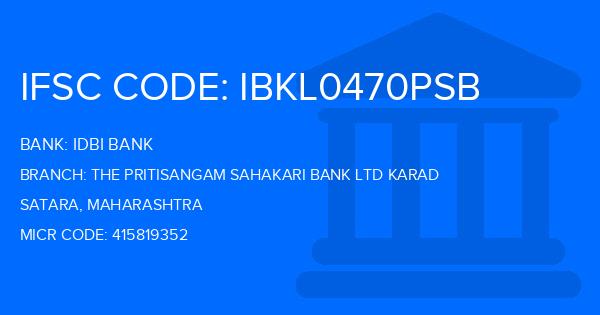 Idbi Bank The Pritisangam Sahakari Bank Ltd Karad Branch IFSC Code