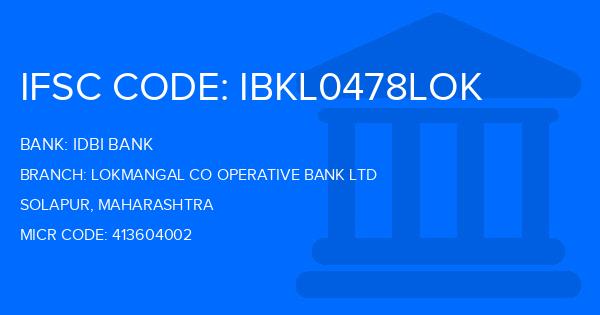 Idbi Bank Lokmangal Co Operative Bank Ltd Branch IFSC Code
