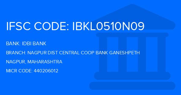 Idbi Bank Nagpur Dist Central Coop Bank Ganeshpeth Branch IFSC Code
