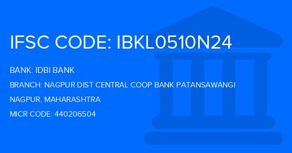 Idbi Bank Nagpur Dist Central Coop Bank Patansawangi Branch IFSC Code
