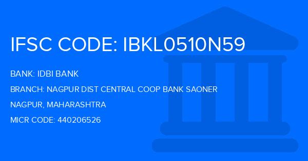 Idbi Bank Nagpur Dist Central Coop Bank Saoner Branch IFSC Code