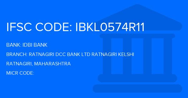 Idbi Bank Ratnagiri Dcc Bank Ltd Ratnagiri Kelshi Branch IFSC Code