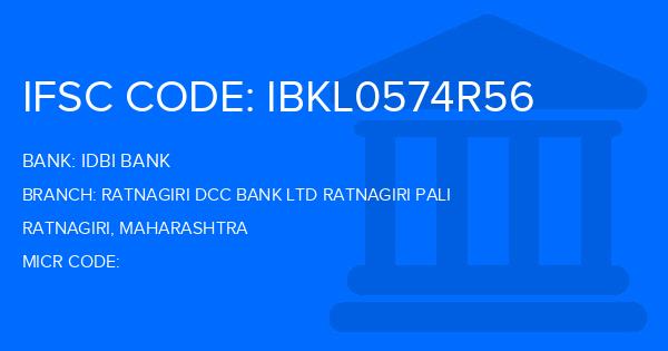 Idbi Bank Ratnagiri Dcc Bank Ltd Ratnagiri Pali Branch IFSC Code