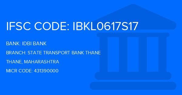 Idbi Bank State Transport Bank Thane Branch IFSC Code