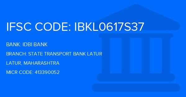 Idbi Bank State Transport Bank Latur Branch IFSC Code