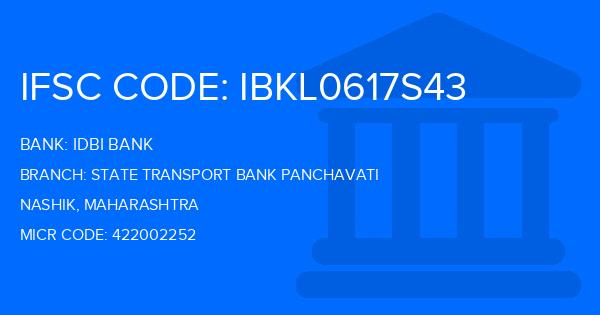 Idbi Bank State Transport Bank Panchavati Branch IFSC Code
