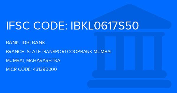 Idbi Bank Statetransportcoopbank Mumbai Branch IFSC Code