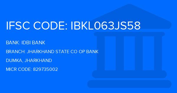 Idbi Bank Jharkhand State Co Op Bank Branch IFSC Code