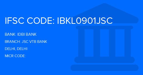 Idbi Bank Jsc Vtb Bank Branch IFSC Code