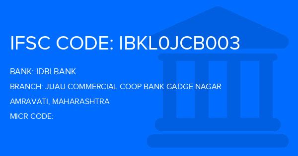 Idbi Bank Jijau Commercial Coop Bank Gadge Nagar Branch IFSC Code