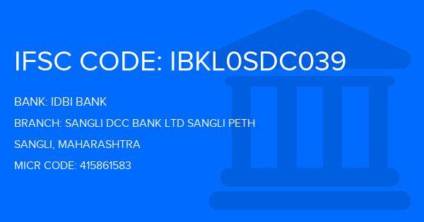 Idbi Bank Sangli Dcc Bank Ltd Sangli Peth Branch IFSC Code