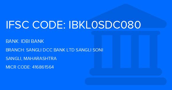 Idbi Bank Sangli Dcc Bank Ltd Sangli Soni Branch IFSC Code