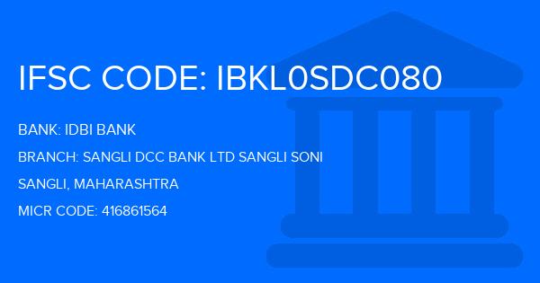 Idbi Bank Sangli Dcc Bank Ltd Sangli Soni Branch IFSC Code