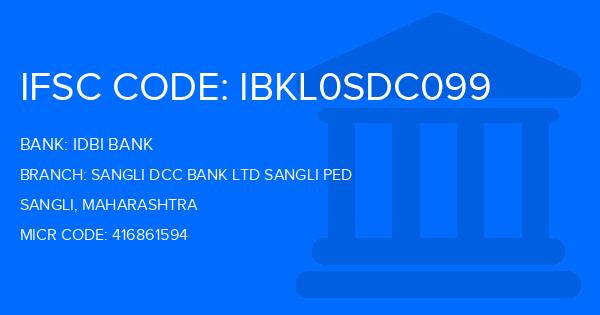 Idbi Bank Sangli Dcc Bank Ltd Sangli Ped Branch IFSC Code
