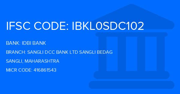 Idbi Bank Sangli Dcc Bank Ltd Sangli Bedag Branch IFSC Code