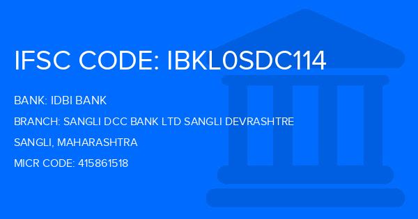 Idbi Bank Sangli Dcc Bank Ltd Sangli Devrashtre Branch IFSC Code