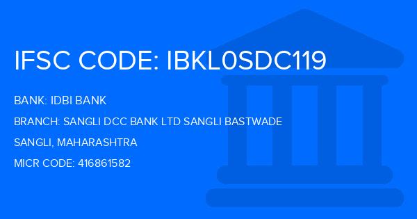 Idbi Bank Sangli Dcc Bank Ltd Sangli Bastwade Branch IFSC Code