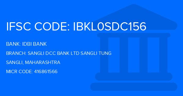 Idbi Bank Sangli Dcc Bank Ltd Sangli Tung Branch IFSC Code