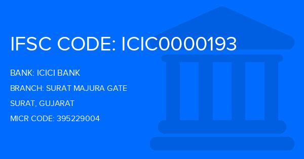 Icici Bank Surat Majura Gate Branch IFSC Code