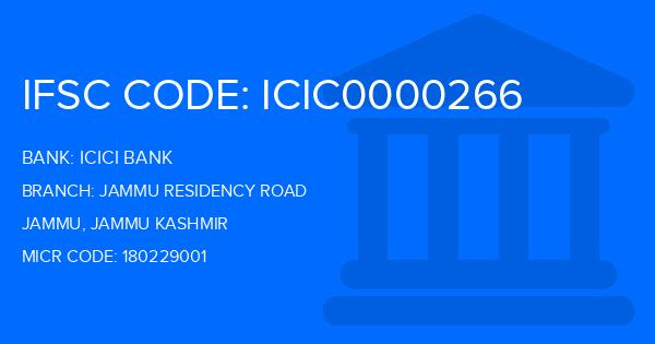 Icici Bank Jammu Residency Road Branch IFSC Code