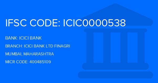 Icici Bank Icici Bank Ltd Finagri Branch IFSC Code