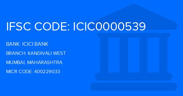 Icici Bank Kandivali West Branch IFSC Code