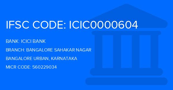 Icici Bank Bangalore Sahakar Nagar Branch IFSC Code