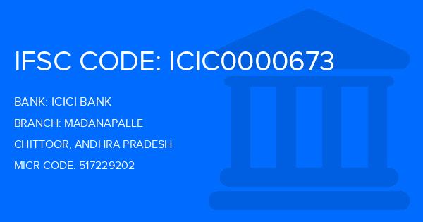 Icici Bank Madanapalle Branch IFSC Code